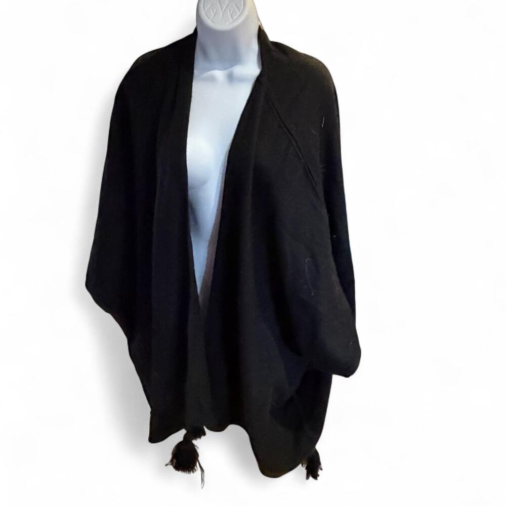 Cleobella Sevigny Capelet Poncho - Black - Rachel Zoe Box of Style Exclusive